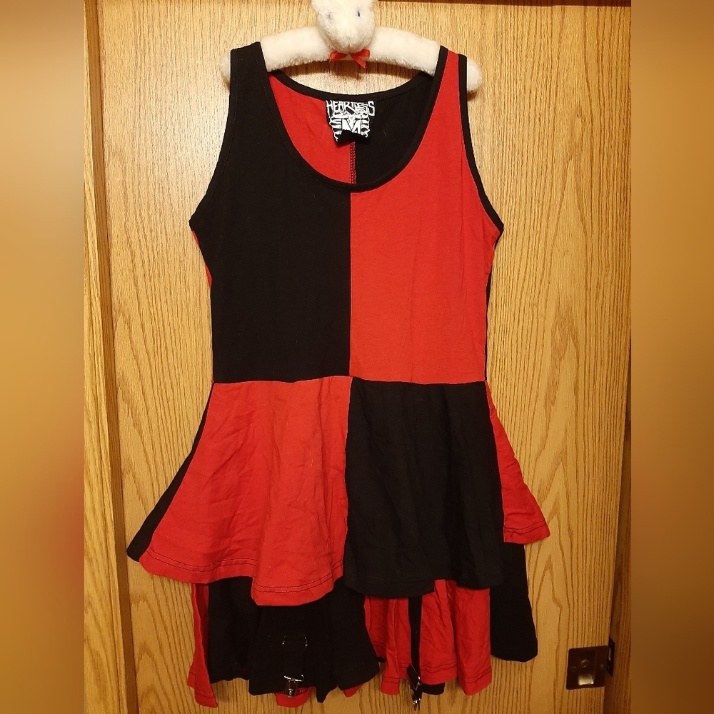 Heartless Black and Red Garter Dress